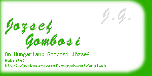 jozsef gombosi business card